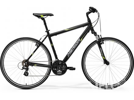 Merida CROSSWAY 10-V Matt Black(Green/Grey) 2017