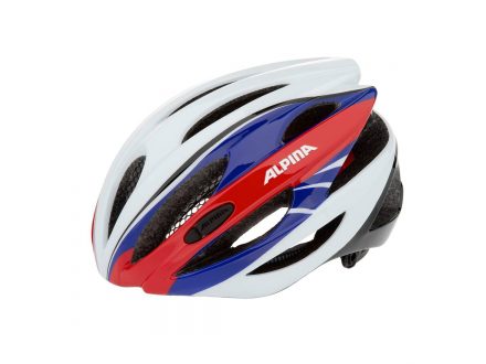 přilba Alpina Cybric white-blue-red