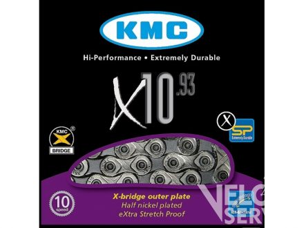 řetěz KMC X-10-93 stříbrný 10k