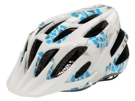 přilba Alpina FB Junior 2.0 white-cyan-silver