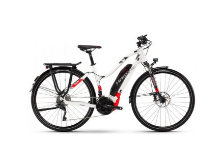 Haibike SDURO Trekking Da 6.0 500Wh Yamaha bílá/čevená/antracit 2018