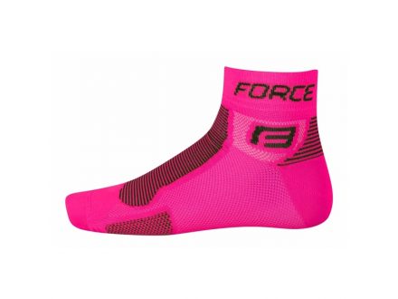 Ponožky FORCE 1 růžovo-černé