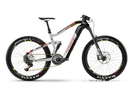 Haibike XDURO AllMtn 10.0 i630Wh 12-r. XX1 E.19 Flyon carbon/stríbr./cervená mat. 2020
