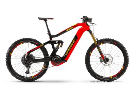 Haibike XDURO Nduro 10.0 i630Wh 8-r. EX119 HB Flyon cervená/carbon/žlutá mat. 2020